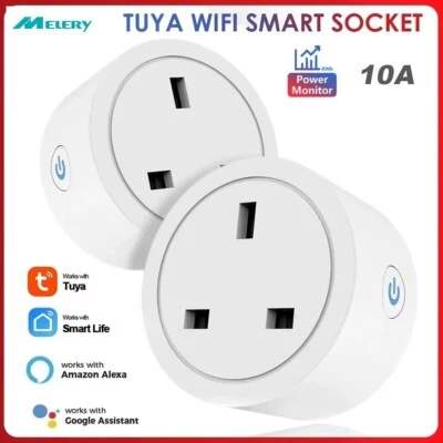 Smart Outlet Remote Plug UK Plug WiFi Switch Socket For Google Home App Alexa~ - Image 1 of 4