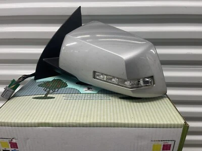 Espejo retrovisor plegable eléctrico plateado Saturn Outlook 2009 2010 2011 lado izquierdo del conductor usado Foto 1 de 4
