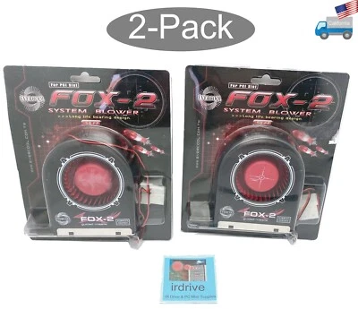 2pack: NEW Evercool Fox-2 High Air flow PCI Slot Cooling System Fan Blower SB-F2 - Image 1 of 4