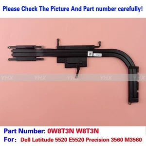 Neu für Dell Latitude 5520 E5520 Precision 3560 M3560 CPU Kühlkörper 0W8T3N W8T3N - Bild 1 von 6