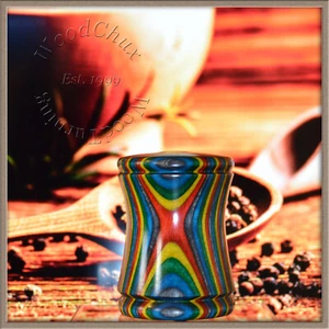 Salt Shaker For Pepper Mill Colorgrain Wood Wooden Handmade SEE VIDEO 897a - Picture 1 of 11