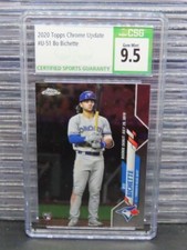2020 Topps Chrome Update Bo Bichette Rookie RC #51 CSG 9.5 GEM MINT