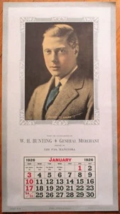 The Pas, Manitoba 1926 Advertising Calendar/12x21 Poster: Prince of Wales-Canada - Picture 1 of 1