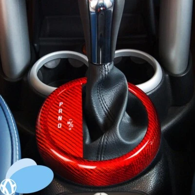 Real Carbon Fiber Car Gear Shift Panel Cover Trim For 2001-2006 Mini Cooper R50 — 第 1/4 张图片