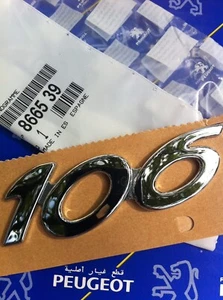Logo Badge emblème PEUGEOT 106 XSI Le Mans Rallye Roland Garos S16 Original - Imagen 1 de 24