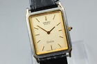 [Near MINT] Vintage Seiko Dolce 9520-5130 Gold Dial Quartz Mens Watch From JAPAN