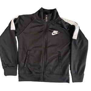 Nike Track Coat Kids Extra Small (3-4 yrs) Black Jacket Boys Youth full Zip - Picture 1 of 8