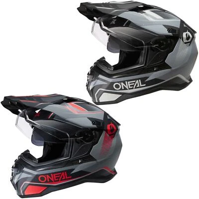 O'NEAL Enduro Motorrad Helm D-SRS Square V.22 Touring Bluetooth Sonnenblende - Bild 1 von 4