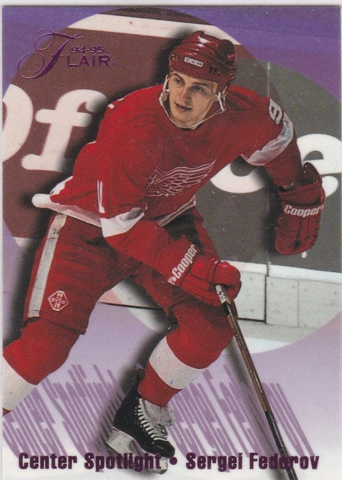 1994-95  Flair - Center Spotlight Sergei Fedorov Card #2of 10 Detroit - Image 1 of 1