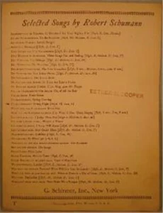 Sheet Music Fruhlingsnacht Schumann 1929 Spring Night Liederkreis Op 39 Vintage - Picture 1 of 2