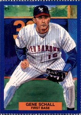 1995 Scranton/Wilkes-Barre Red Barons Dunkin' Donuts #23 Gene Schall Card