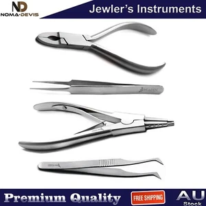 Professional Jewelry Making Tweezers Repair Beading Maintenance Plier Sets - Bild 1 von 5