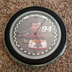 RARE Bill Elliott McDonalds Racing Team #94 1996 NASCAR 12" Clock from Race Shop - Picture 1 of 2