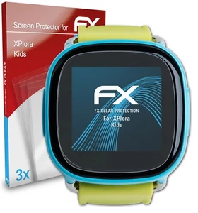 atFoliX 3x Película Protectora para XPlora Kids transparente - Zdjęcie 1 z 9