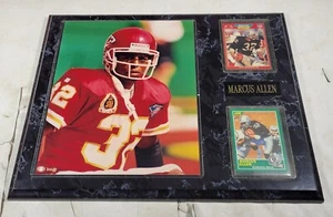 -MARCUS ALLEN- Kansas City Chiefs/ Oakland Raiders display plaque w/ cards - Picture 1 of 5