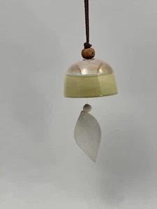 Handgefertigtes Keramikblatt Windglockenspiel - Outdoor/Innendekoration - beruhigender Klang - Bild 1 von 3