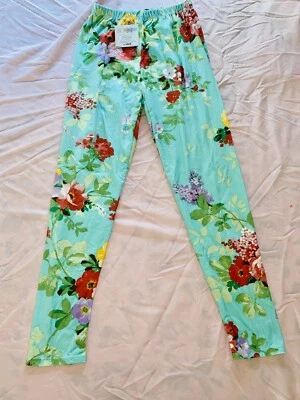 Leggings Lularoe Unicornio Vintage Talla Grande TC OS Floral Difícil de Encontrar Cintura Elástica Foto 1 de 4