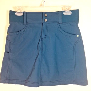 Title Nine Skirt Womens 2 Clamber Skort Teal Hiking Climbing Outdoor Zip Pockets - Picture 1 of 13