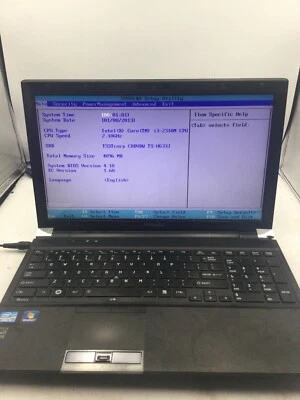 TOSHIBA TECRA R850 - BOOTS TO BIOS - INTEL CORE I3 2310 - 4GB RAM - READ DESC-BB - Image 1 of 4
