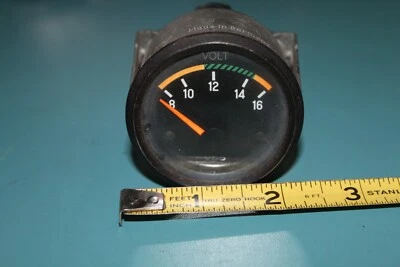 Porsche 924 477919531 medidor de tensão 8-16V 52mm 1979 VDO 332.304/16/1 - Imagem 1 de 2