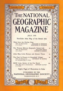 NATIONAL GEOGRAPHIC JUL 1958 COLD WAR DEW LINE USAF US NAVY USCG CANADA RCAF - Imagen 1 de 8