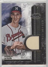 2016 Topps Tier One Relic Legends /75 Warren Spahn #T1RL-WSP HOF