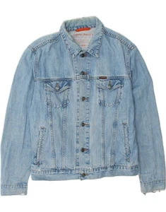 Chaqueta vaquera CARRERA para hombre UK 42 XL azul algodón AO03 - Imagen 1 de 3