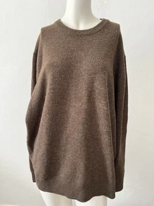 Jos A Bank Executive Collection Men’s Large Brown Lambswool Blend Sweater W/flaw - Picture 1 of 6