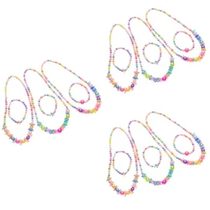  9 Sätze Kinder Schöne Halskette Armband Set Party Gunst Spiel Für kleine - Picture 1 of 12