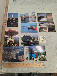 lot of 9 canada postcards, toronto peggy's cove nova scotia, one broch - Bild 1 von 7