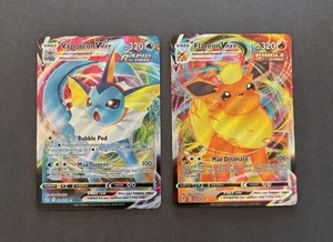 Vaporeon VMAX 30 + Flareon VMAX 18 + Sylveon Black Star Promo-Pokemon - Picture 1 of 4