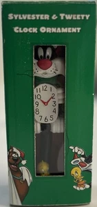 Sylvester & Tweety Clock Ornament Looney Tunes Warner Bros Studio Store Vintage - Picture 1 of 5