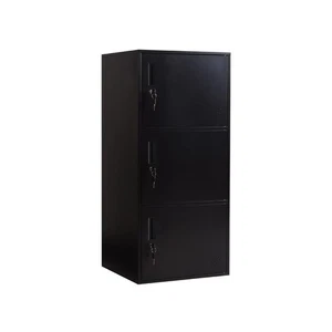 3 Door Metal Vertical Storage Locker for Kids Bedroom, Children Room, School,... - Picture 1 of 6