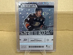 2023-24 Pavel Mintyukov Upper Deck Credentials Debut Ticket #614/799 Ducks - Picture 1 of 7