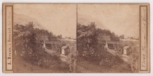 STEREO A. Braun - Sites alpins - Hameau des Jeurs - Vintage albumen print c.1863 - Imagen 1 de 1