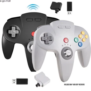 Actualización Inalámbrico N64 Interruptor Controlador en Línea Rumble y Receptor para Interruptor N64 - Imagen 1 de 58