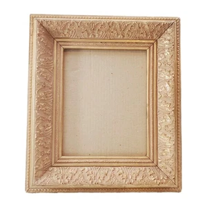 Marco de fotos vintage grande dorado ornamentado 13,5X15,5" de pie o colgante de pared - Imagen 1 de 10