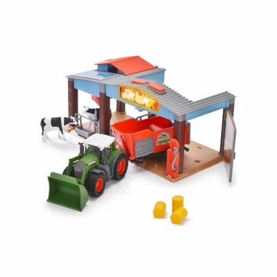 Dickie Toys Farm Station Spielzeug-Bauernhof Spielset mit Traktor Spielwelt - Bild 1 von 4