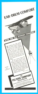 Felters Insulation Stinson Voyager Flugzeug Luftfahrt Boston Printanzeige 1941 - Bild 1 von 3