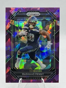 2022 Panini Prizm - [Base] - Purple Ice Prizm #255 - Rashaad Penny /225 - Bild 1 von 2