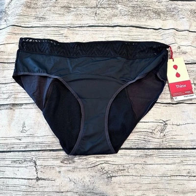NWT Thinx Black HipHugger Underwear Size 3X - Image 1 of 4