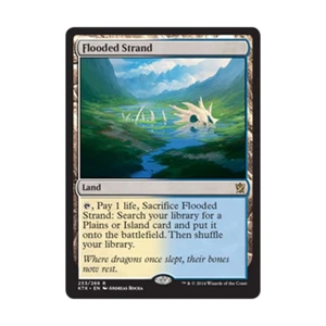 WOTC MtG Khans of Tarkir Flooded Strand (R) (Foil) EX - Picture 1 of 1