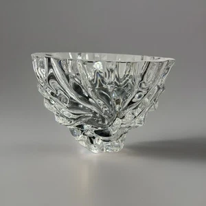 Vintage ORREFORS Sweden 7" Crystal Skal Vase Bowl Lars Hellsten 4259-121 Signed - Picture 1 of 8