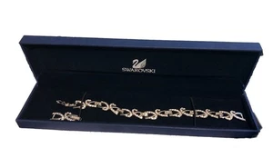 SWAROVSKI Crystal Accent Panel Link Bracelet Original Box Silver 16Cm Extra Link - Picture 1 of 1