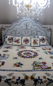 Legacy Home KING Limited Edition Heirloom Quilt+3 Shams+2 Pillow Covers 102X 90 - Picture 1 of 14