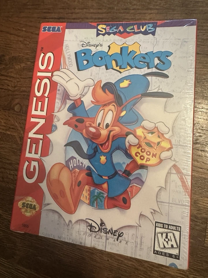 BRAND NEW Disney's Bonkers Sega Genesis Great Shape - Image 1 of 4