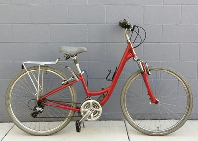 Specialized Globe Carmel 05 Hybrid Low Entry Bike 700 c wheel. Red - Image 1 of 4