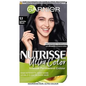 Garnier Nutrisse Intense Permanent Colour 1.1 INFINITE BLACK - Picture 1 of 1