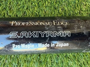 SHOGO AKIYAMA SUPER RARE GAME USED BASEBALLSCHLÄGER - Bild 1 von 4