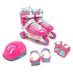 Skates Inline Training Skate Combo Set - Pink/Purple, Girls - Small Sizes J10... - Picture 1 of 3